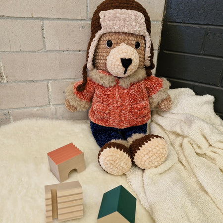 Meet Barnaby the Large Alaskan Crochet Bear
