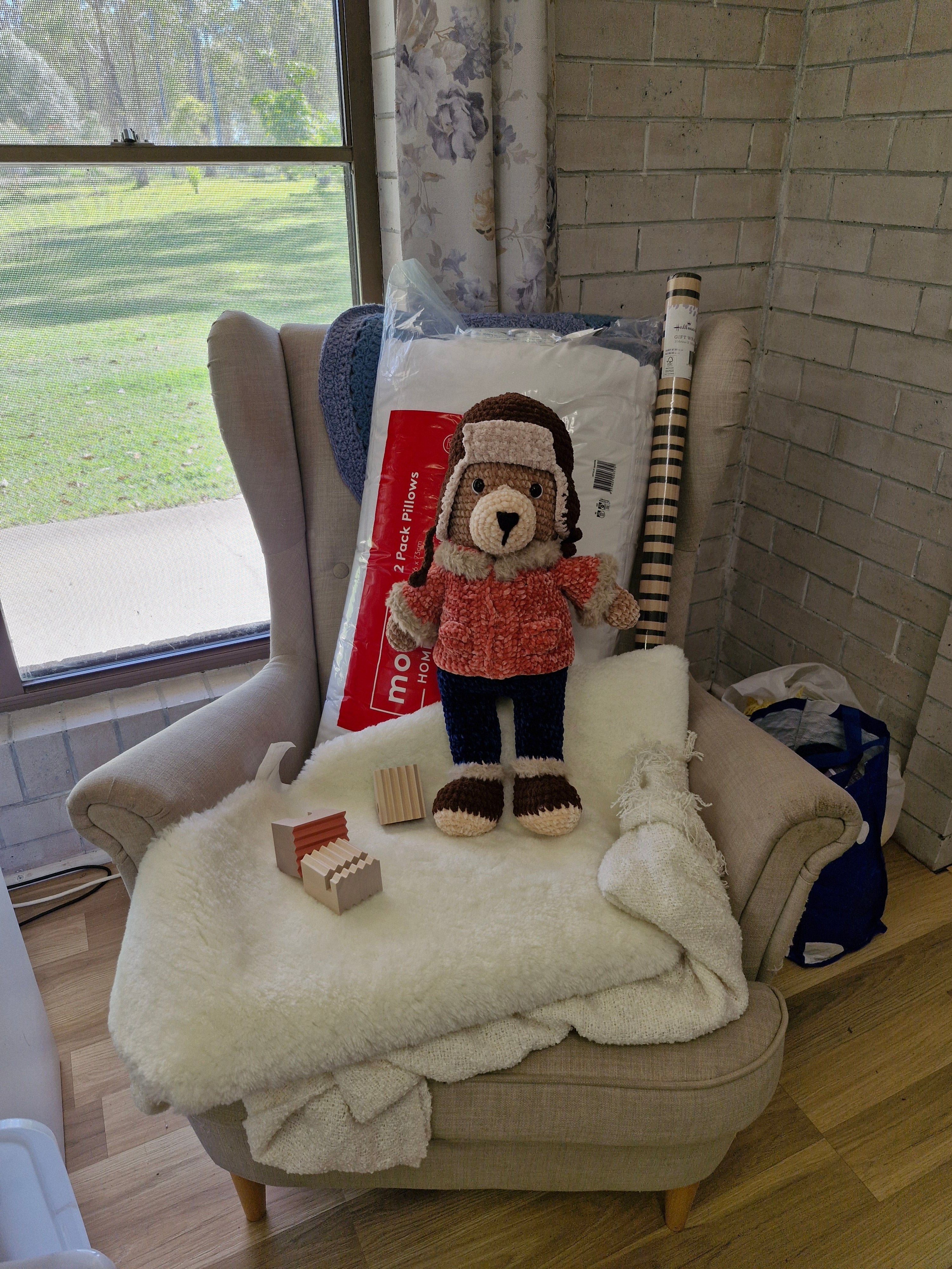 Meet Barnaby the Large Alaskan Crochet Bear