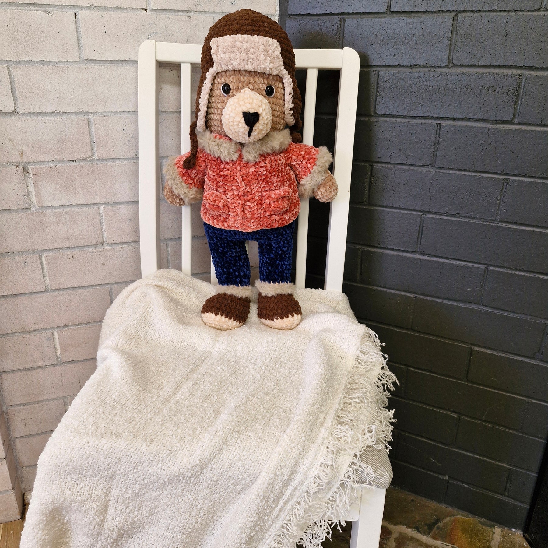 Meet Barnaby the Large Alaskan Crochet Bear