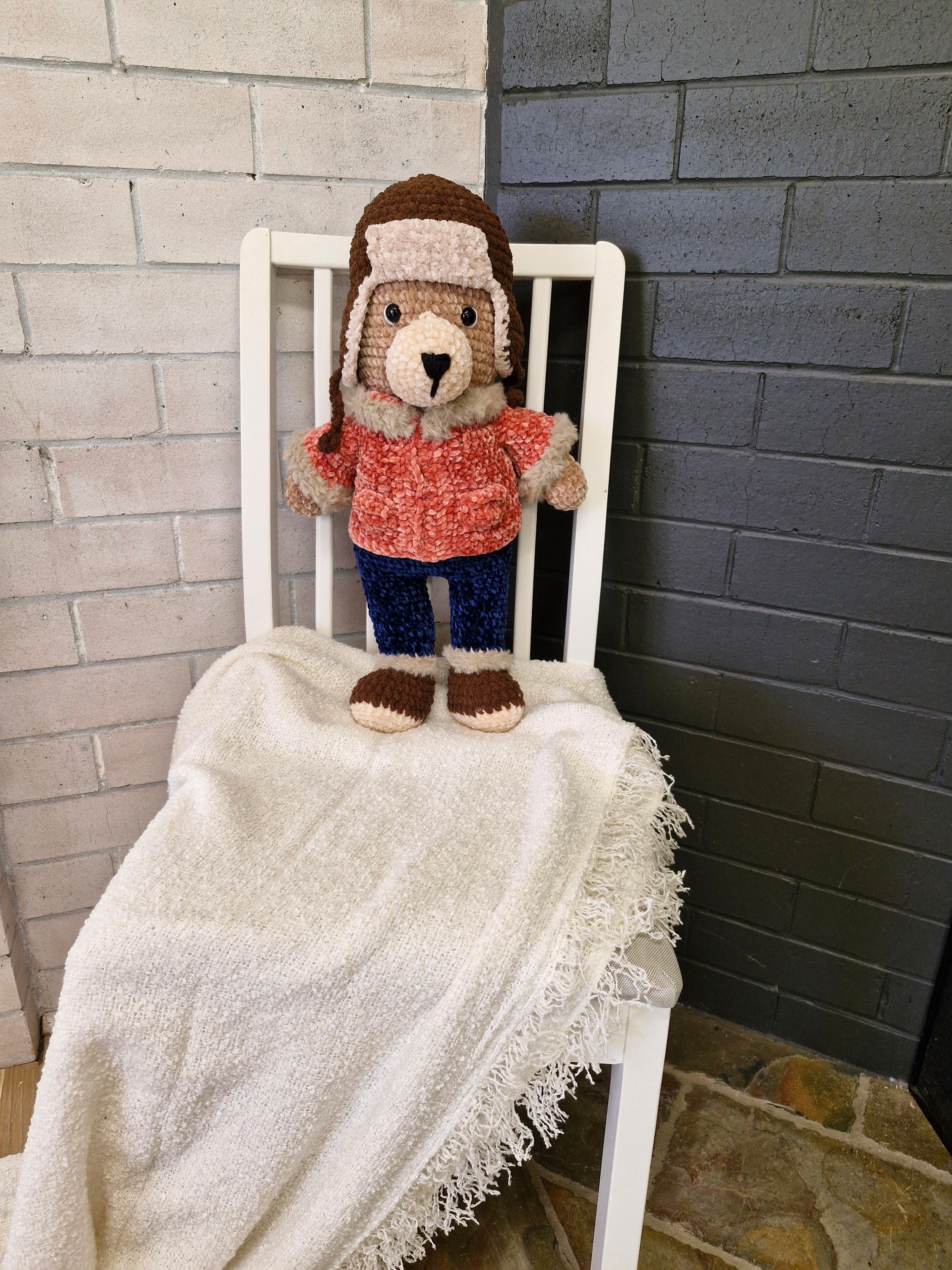 Meet Barnaby the Large Alaskan Crochet Bear