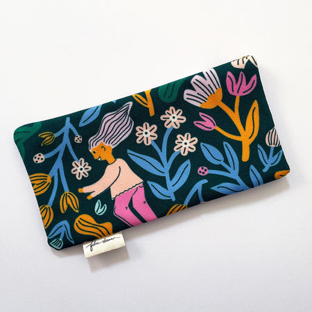 Fabric Glasses, Sunglasses Case, Handmade - Frolic (Dark)