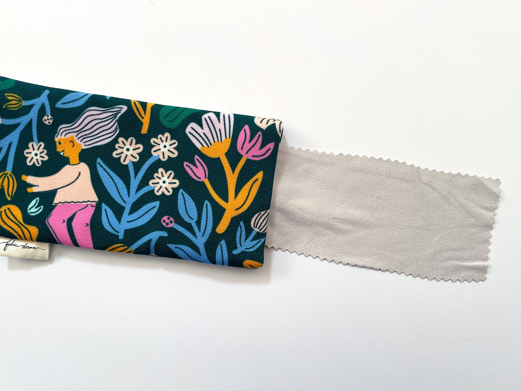 Fabric Glasses, Sunglasses Case, Handmade - Frolic (Dark)