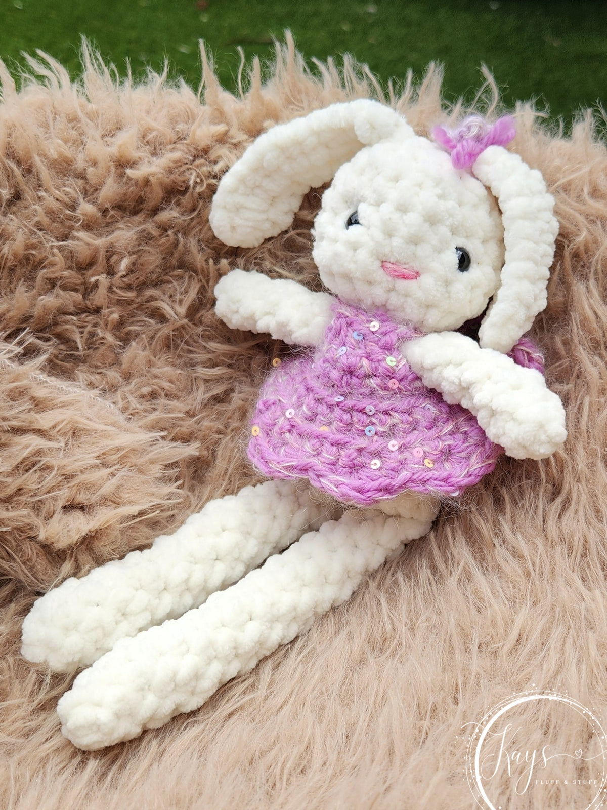 Handmade Plush Bunny with Removable Clothes