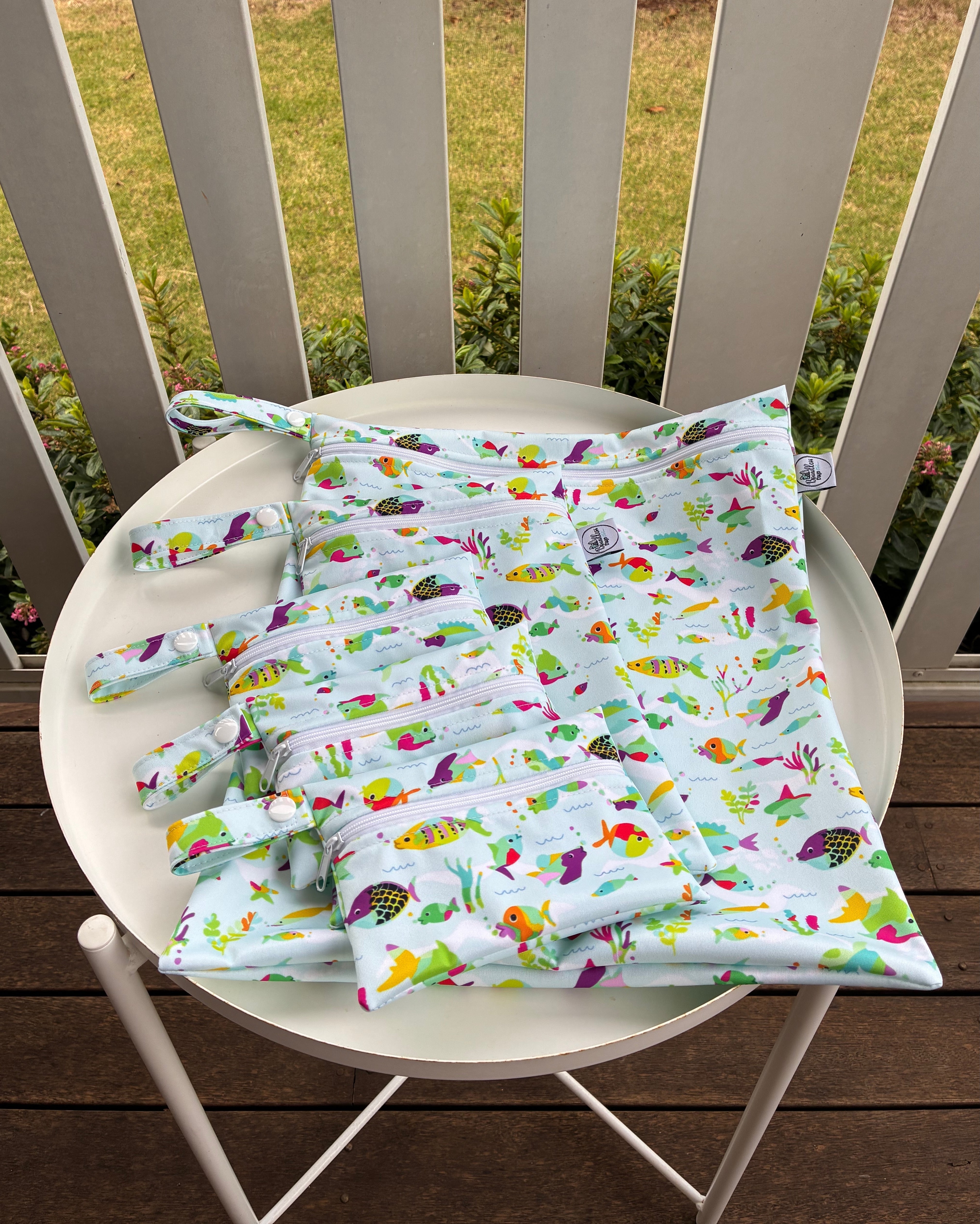 READY MADE Water-resistant wet bags - Fish Tropical (Annette Winter)