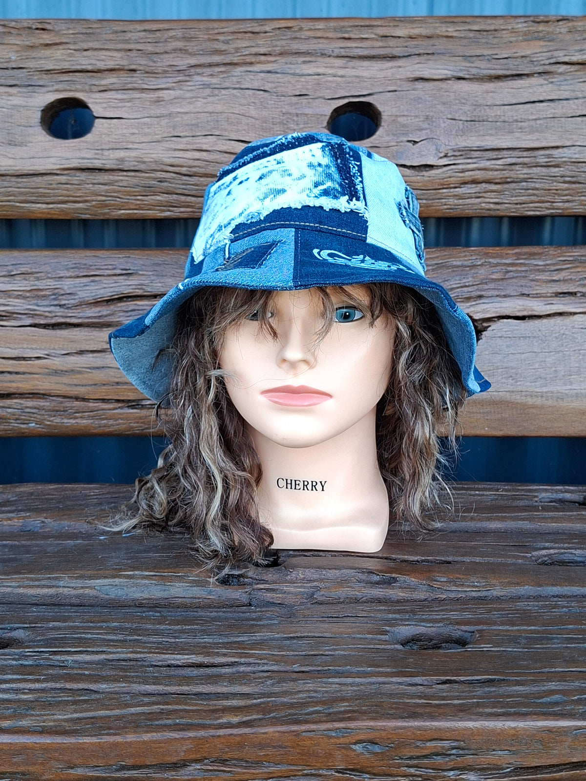 Unique, 'Lee Cooper', Gender Neutral, Recycled, Reversible Denim Bucket Hat