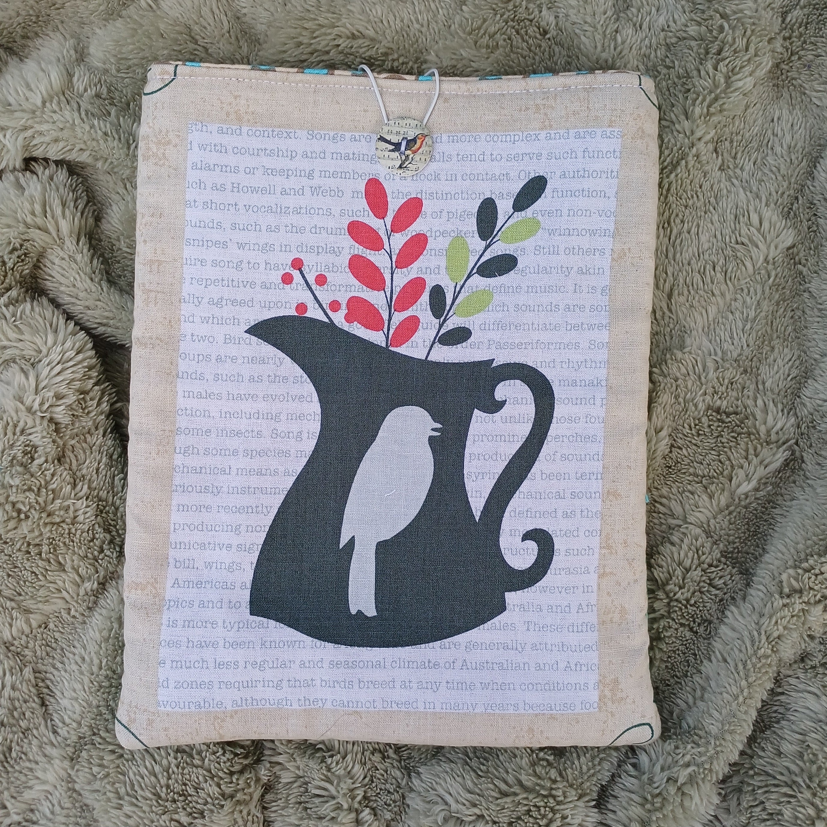 Bird Design Book Sleeve for Small Paperback & A5 Notebooks