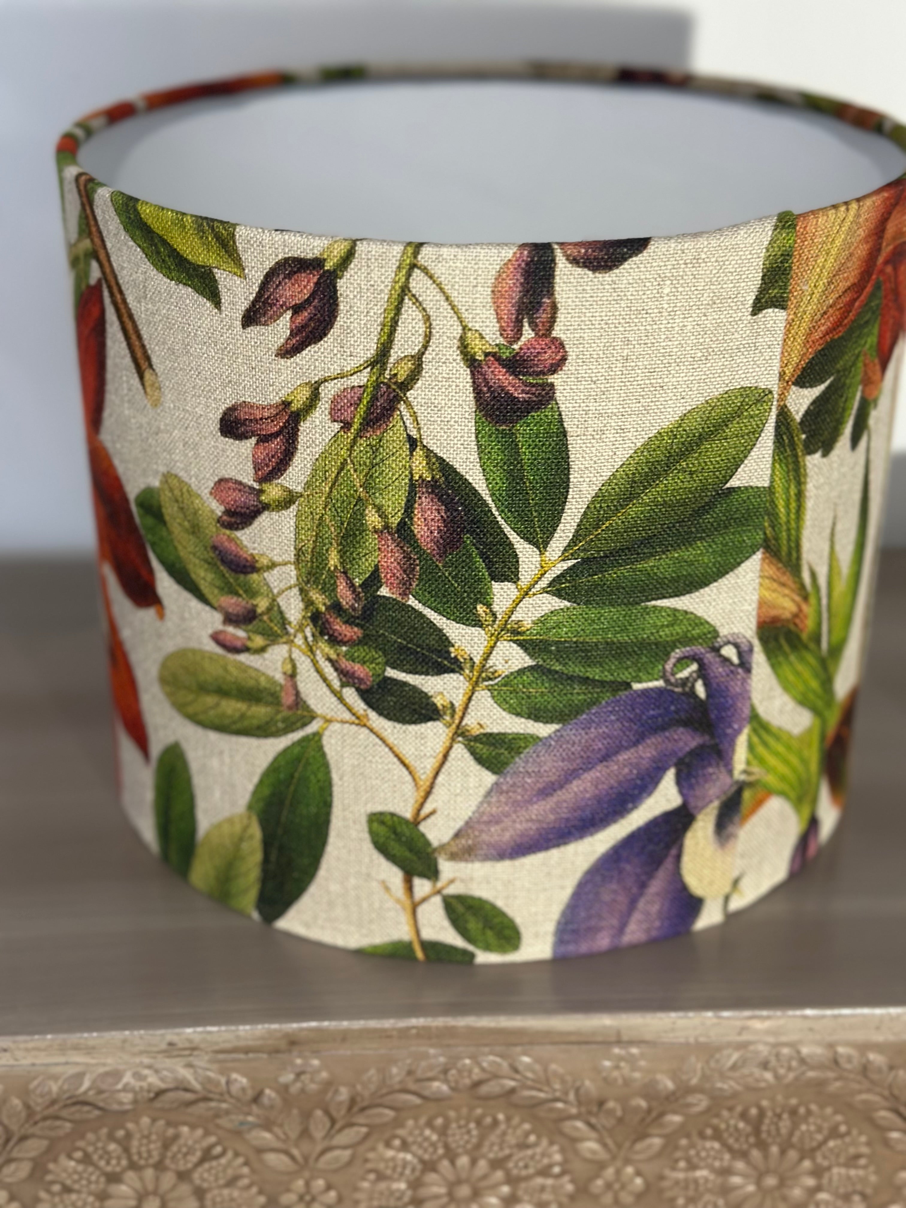 Twinning Botanical drum lampshade