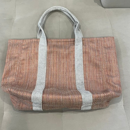 Large Amber-Coloured Textured Tote