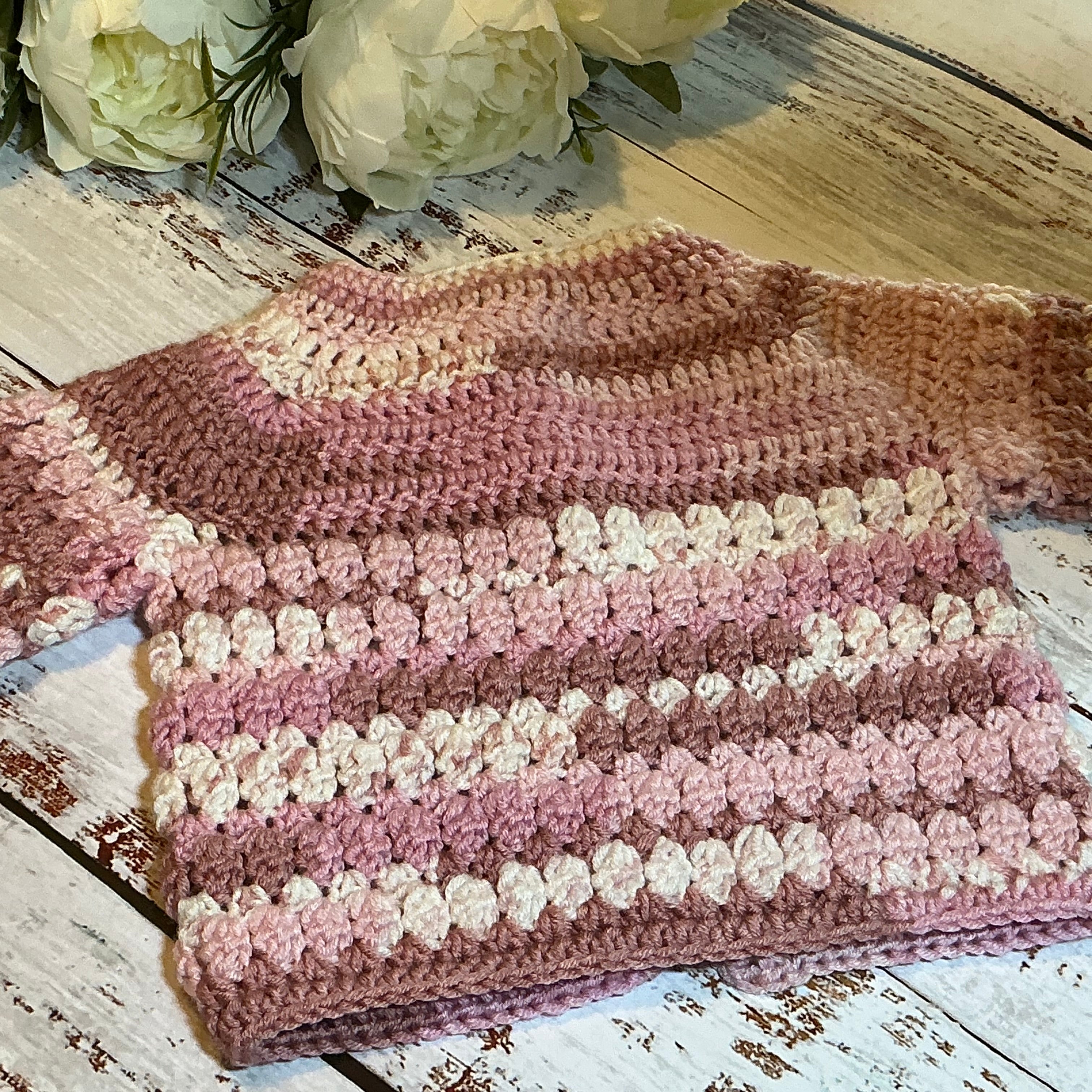 Hand Crocheted “Mulla Mulla” Baby Prints Cardigan | 0-3 months