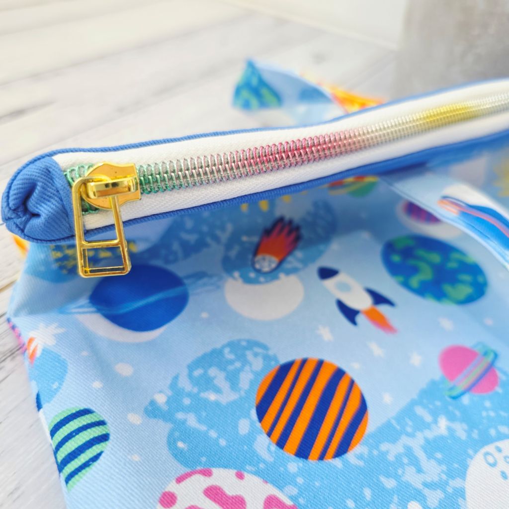 Rocket Ships & Planets Book Bag / Library Bag