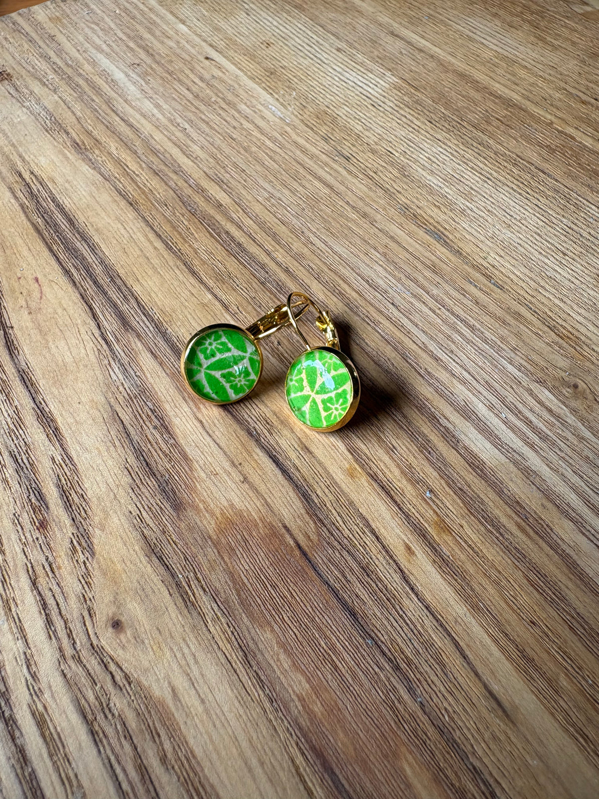 Japanese paper Resin earrings