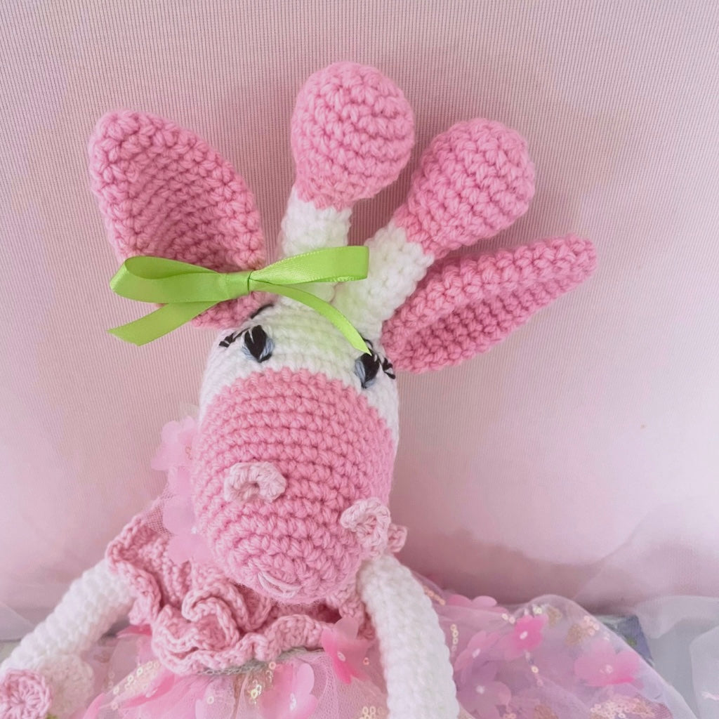 Handmade Crochet Giraffes, Sister Crochet Giraffes