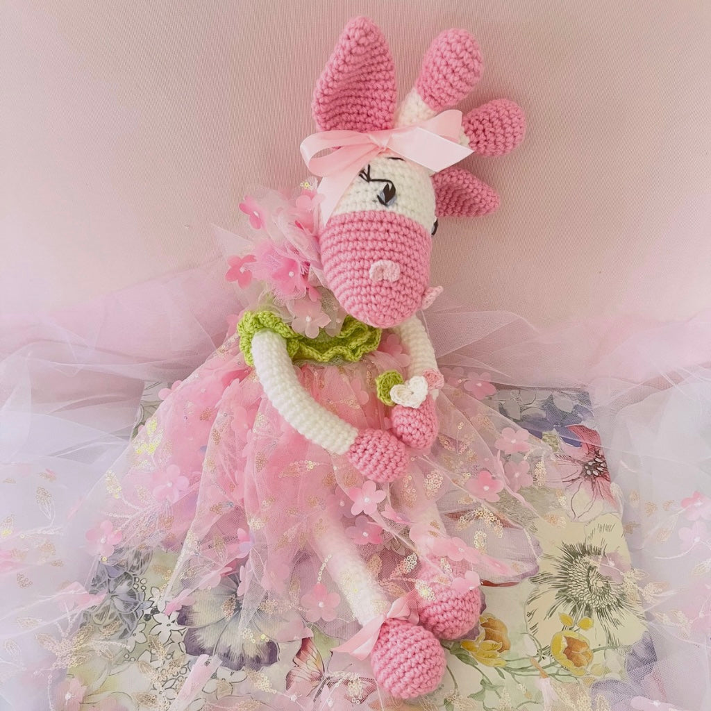 Handmade Crochet Giraffes, Sister Crochet Giraffes