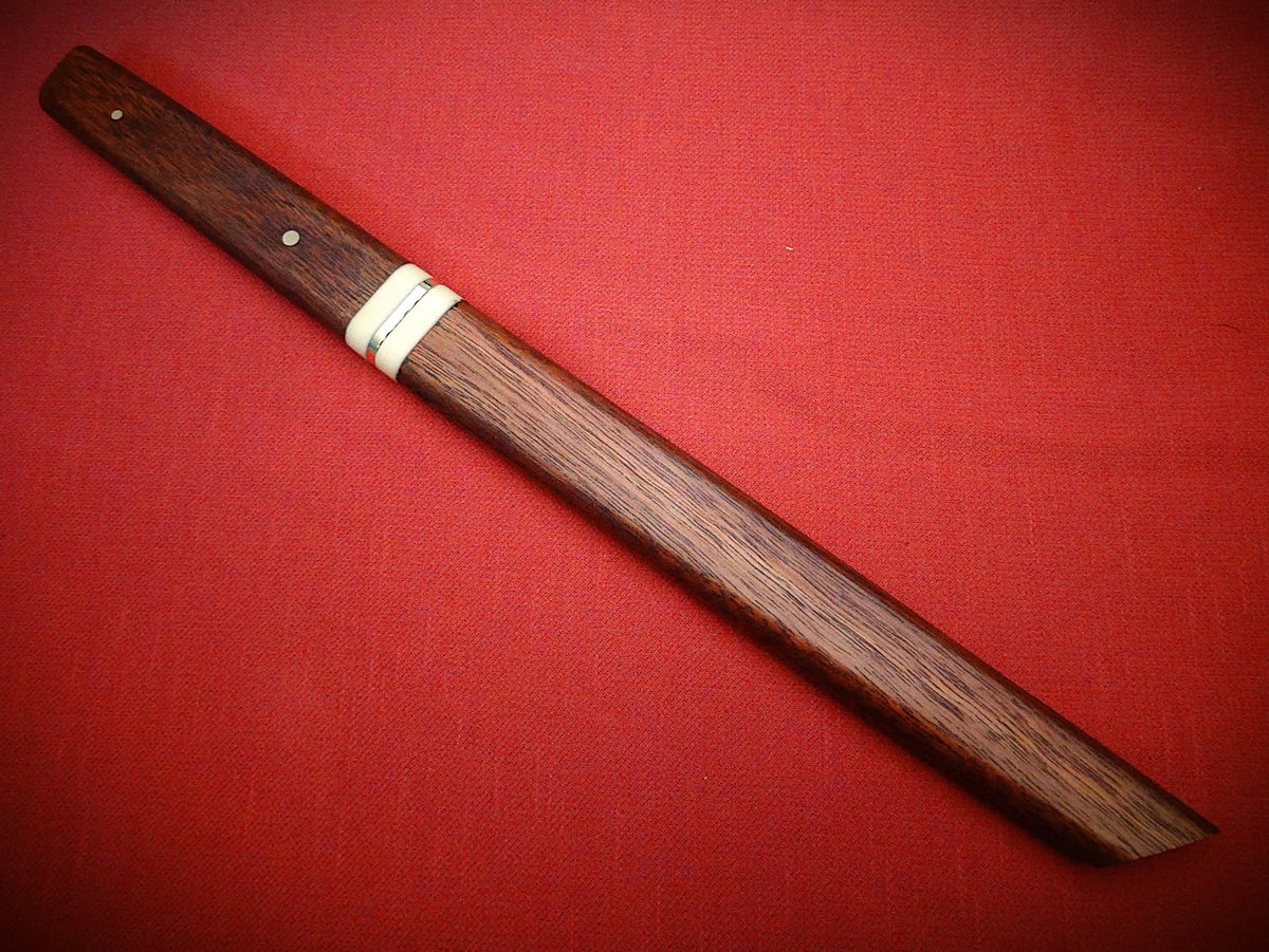 Tanto fixed blade art jarrah timber wood craft
