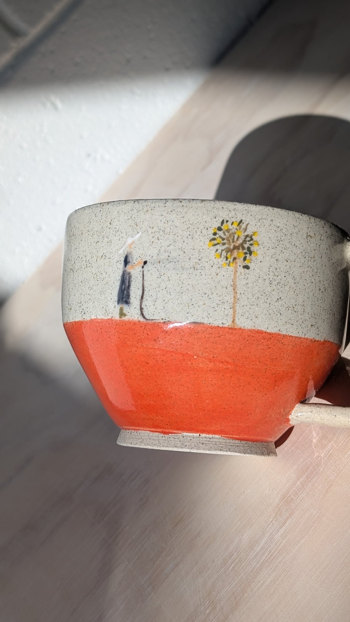 Ceramic handpainted "Gardening" Mug