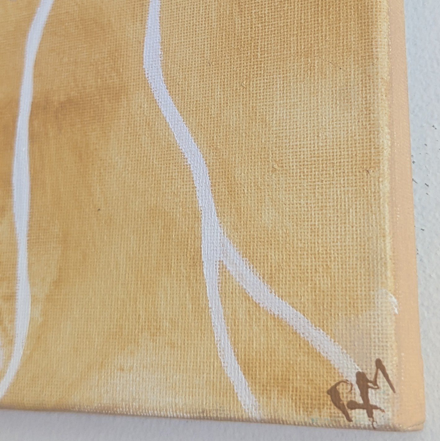 Burrawa - Above . Ochre Sandstone Pigment & Acrylic - Signed  Original Painting