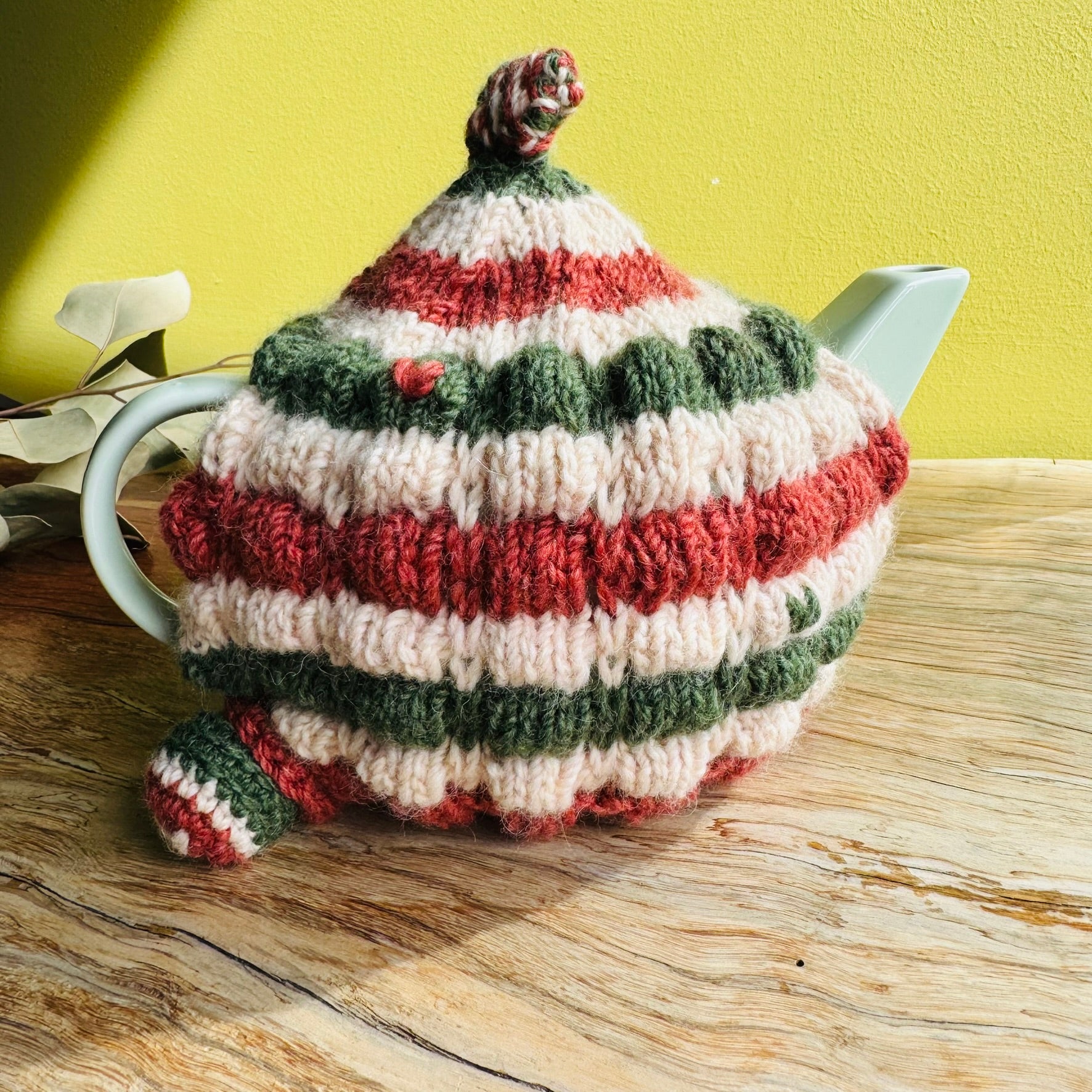 Teapot cosy - Stripy number - 4 cups