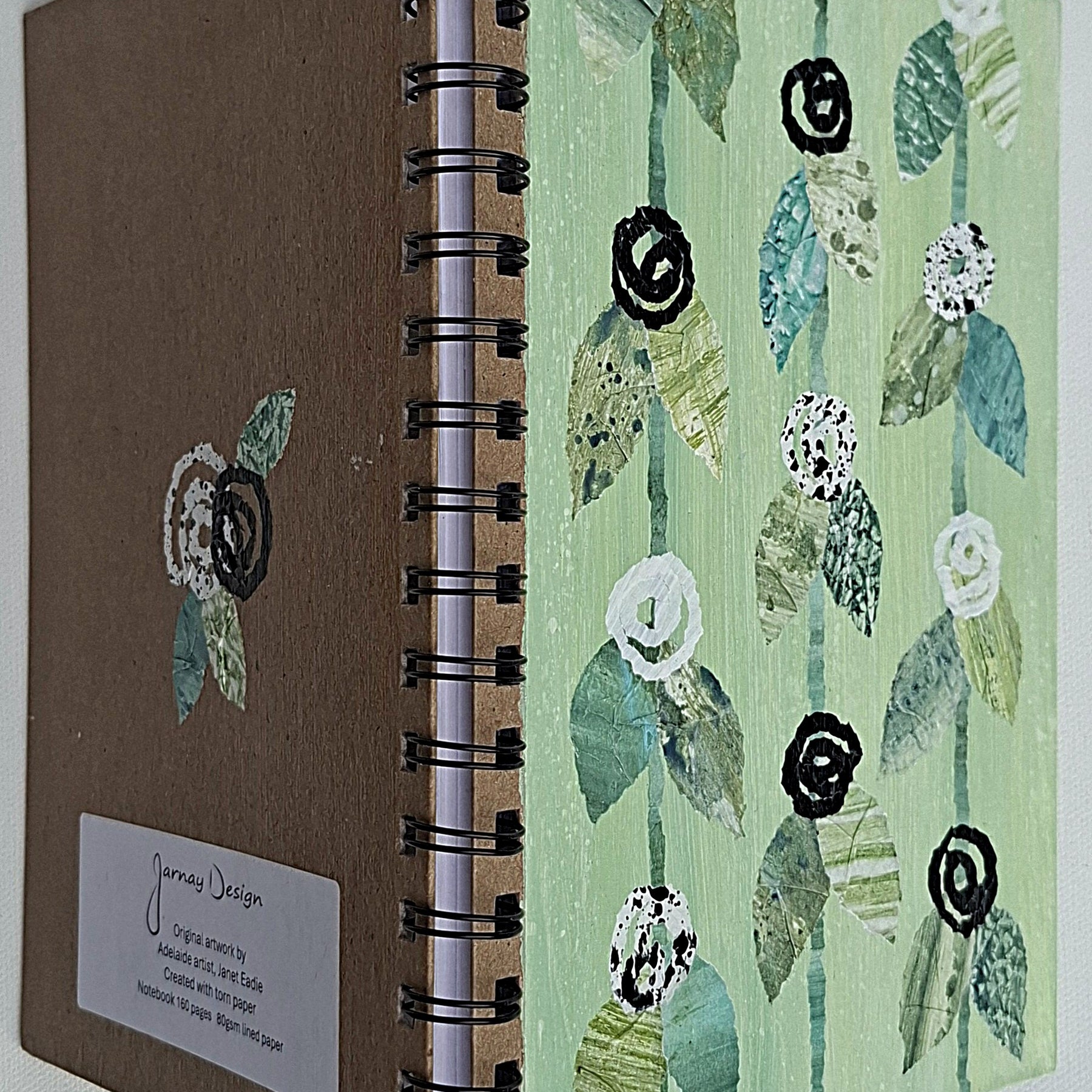 Hand Decorated A5 Notebook - Design 2
