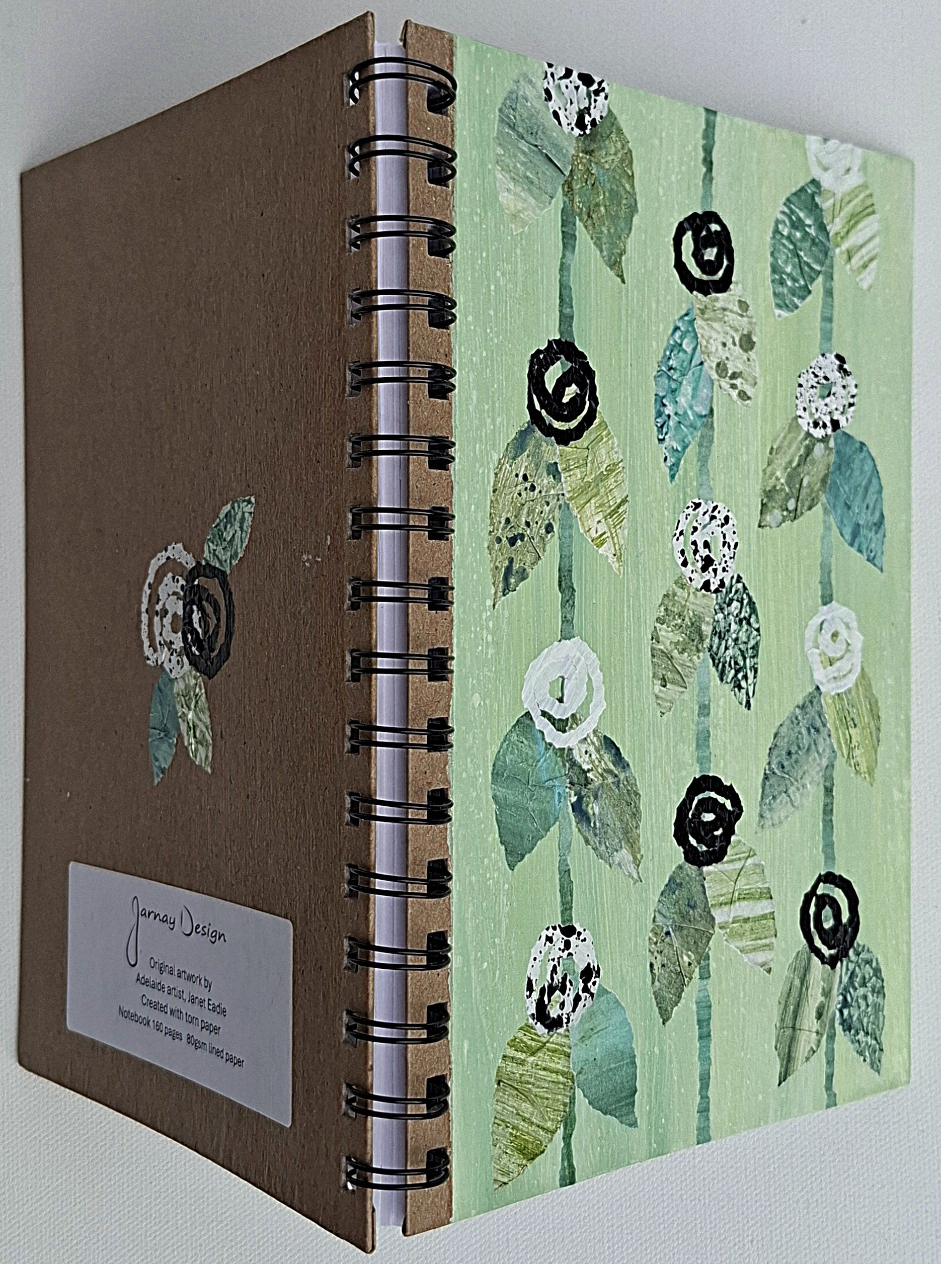Hand Decorated A5 Notebook - Design 2