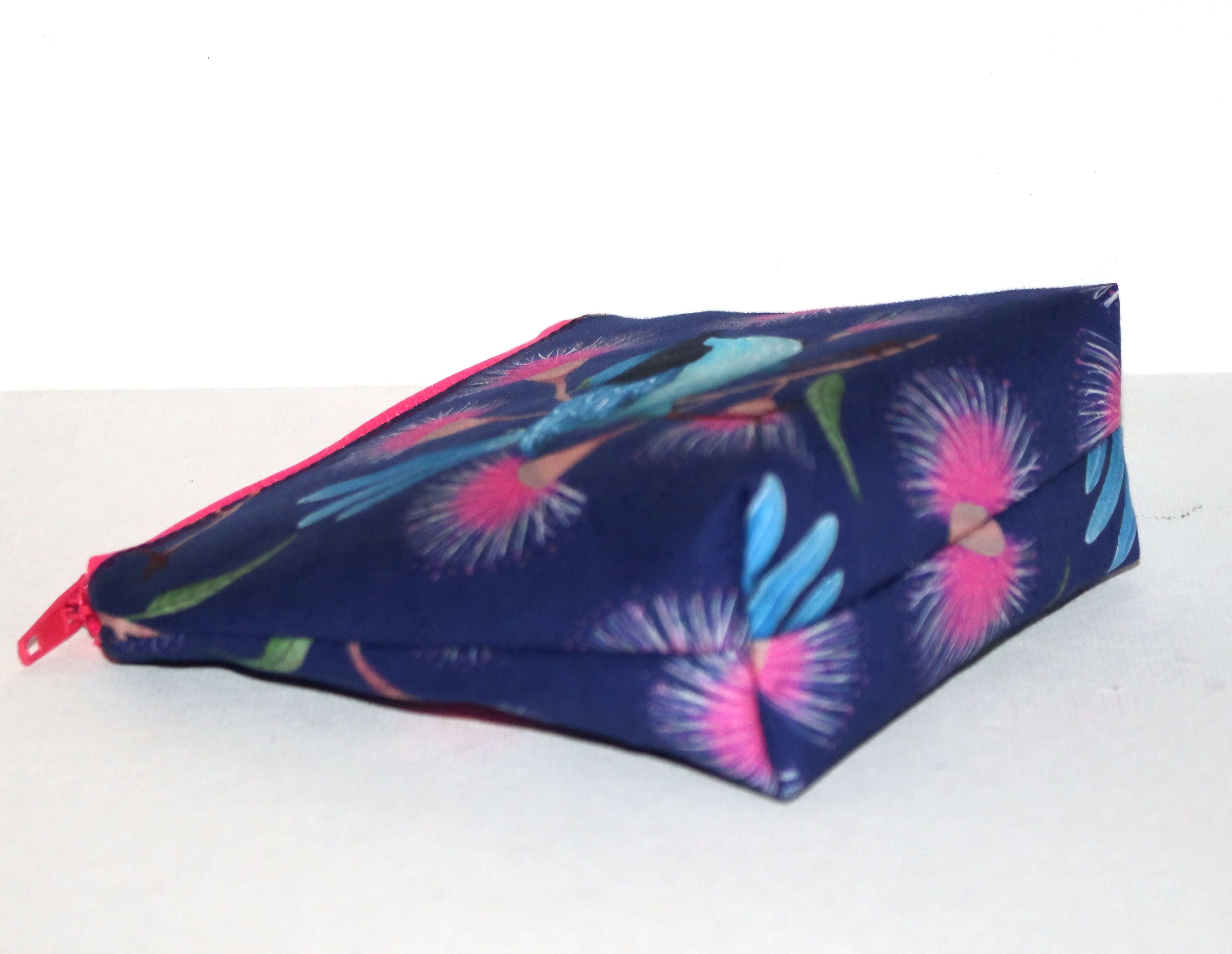 SMALL pouch with a Pretty Blue Wren Design
