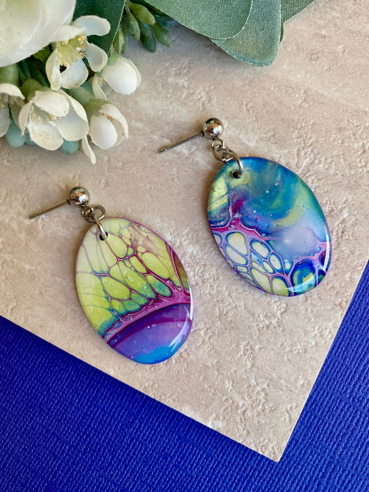 Unmatched Oval Artisan Earrings