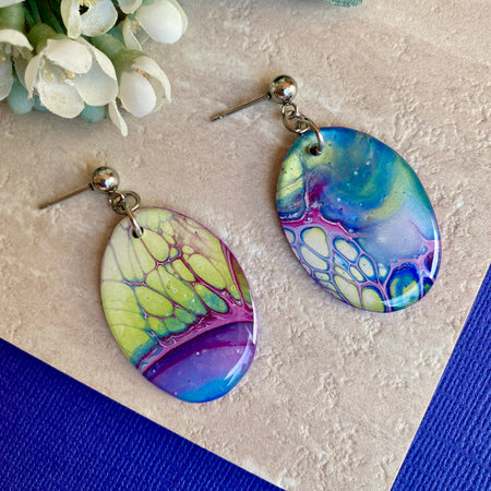 Unmatched Oval Artisan Earrings