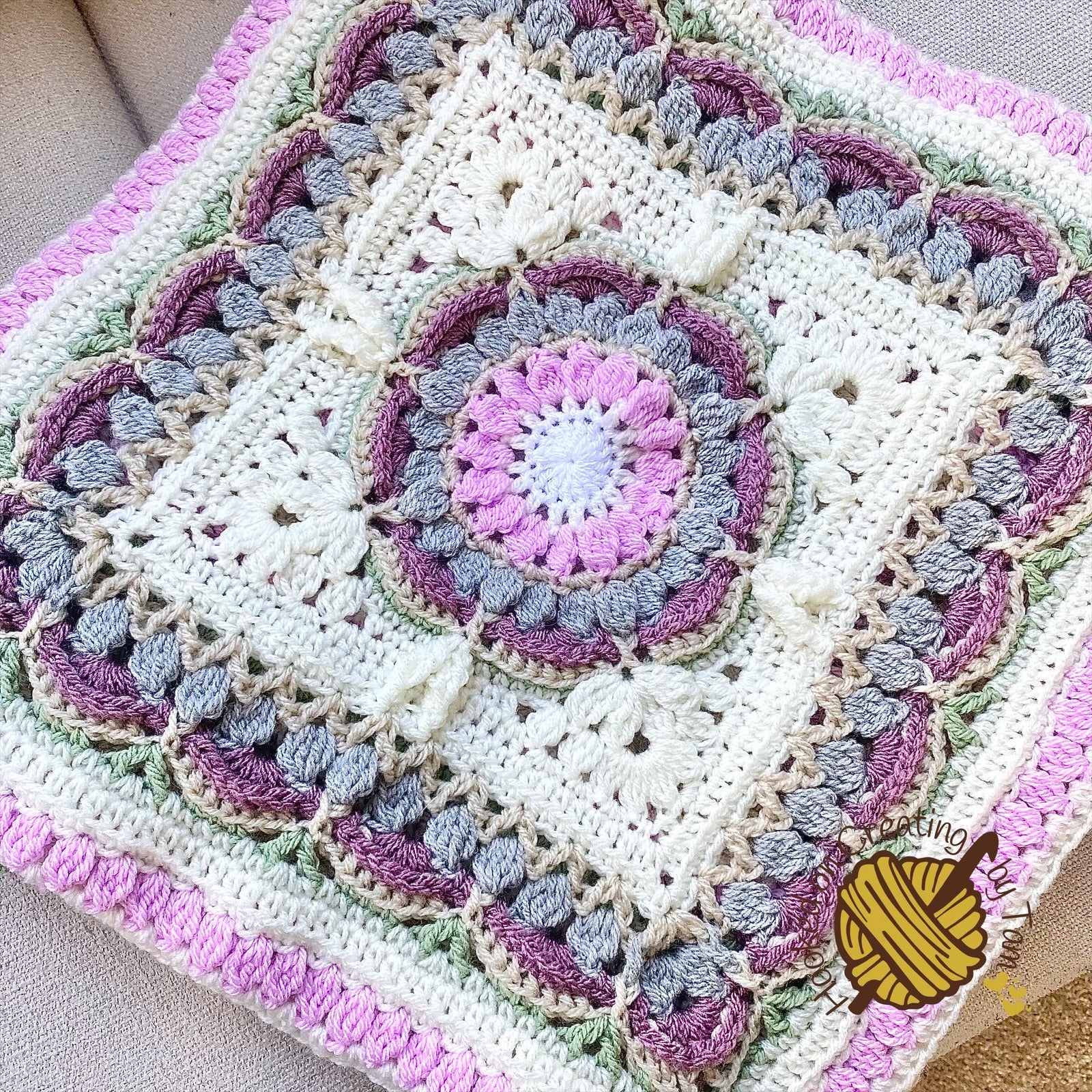 Handmade | Crochet |Heirloom | Baby Blanket | Rose Garden