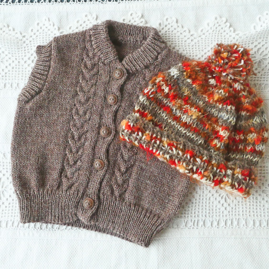 Beanie, baby, toddler size. Soft hand knitted, free shipping