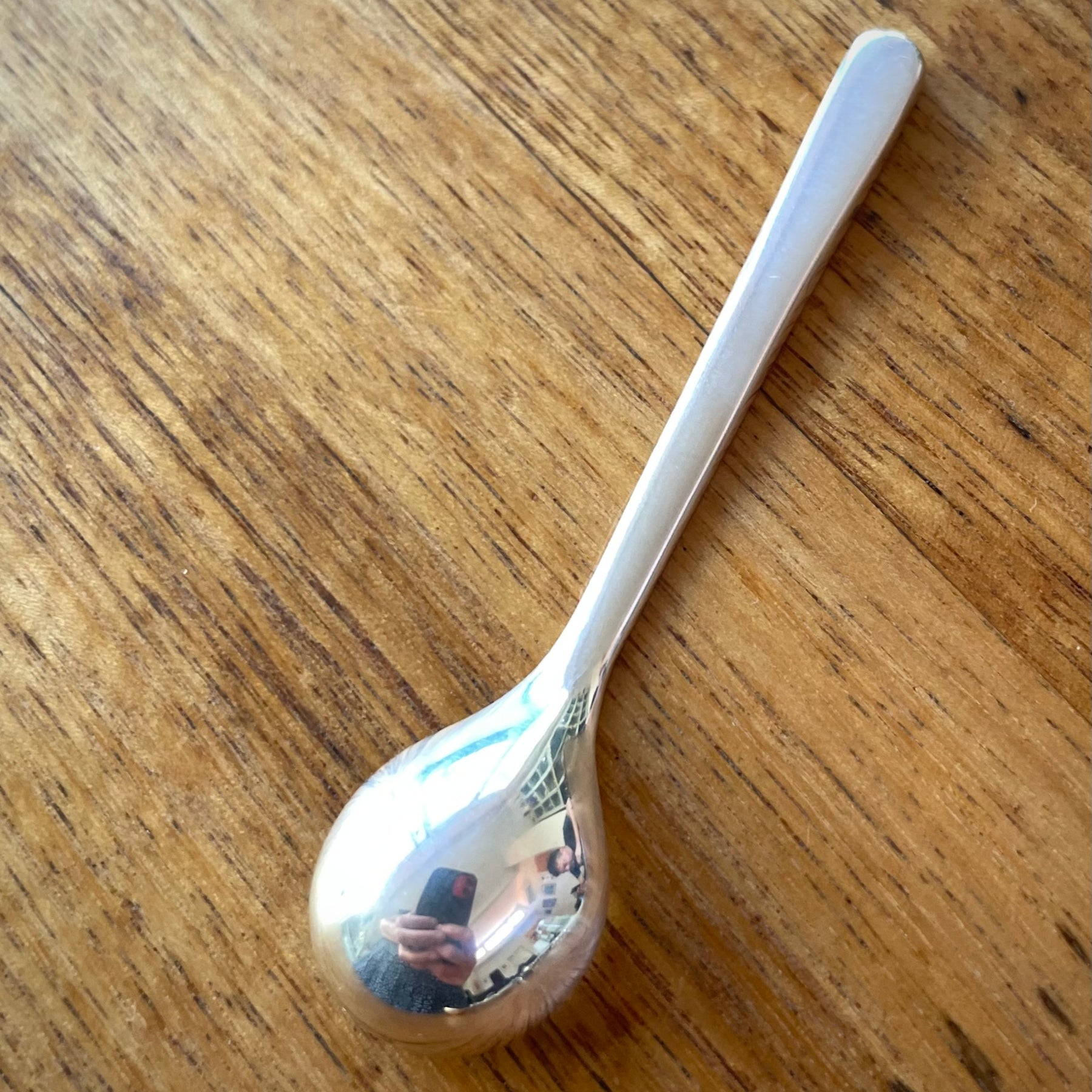Sterling silver salt spoon