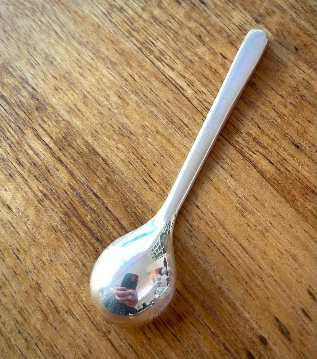 Sterling silver salt spoon