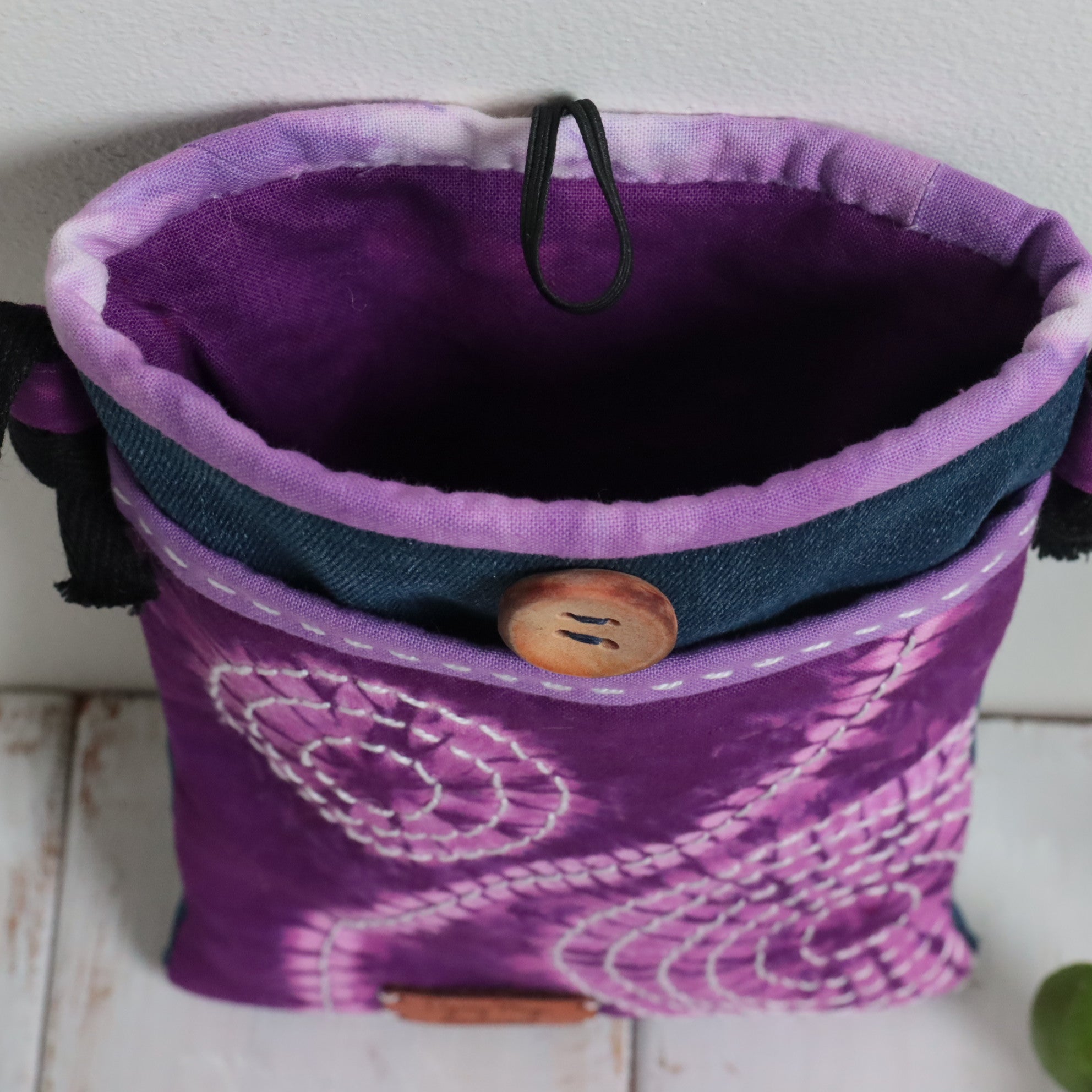 Tie Dyed Cross BodyBag, Phone and Glasses Bag, upcycled jeans
