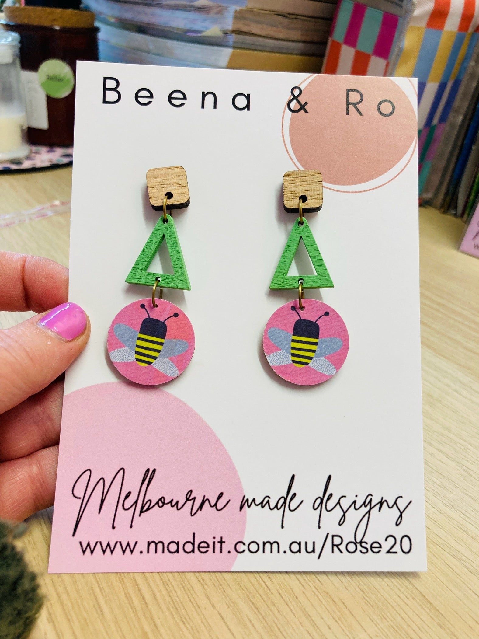 Bee happy earrings