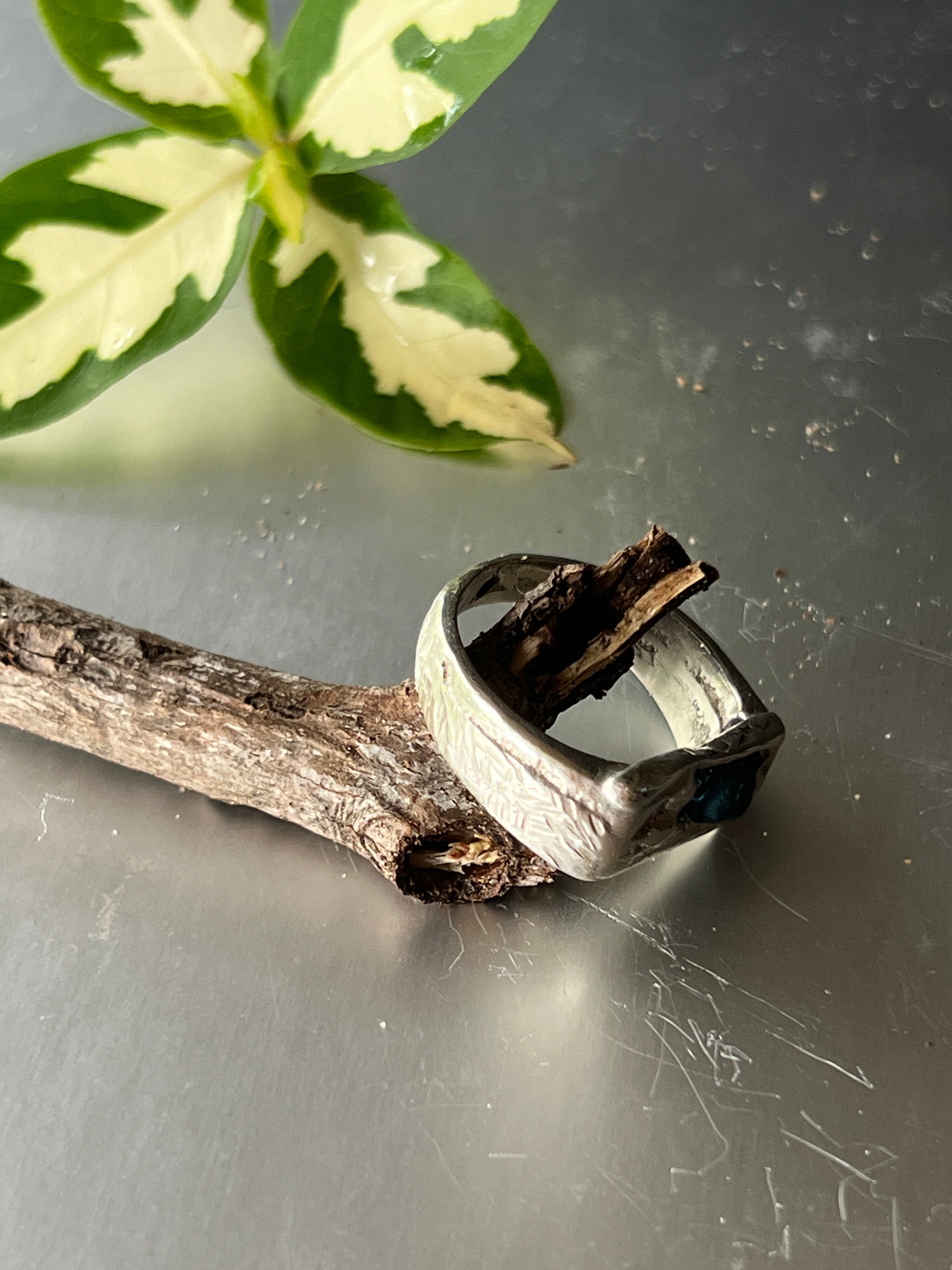 "Darwin" - Sterling Silver Gent's Signet Ring - Size "P"