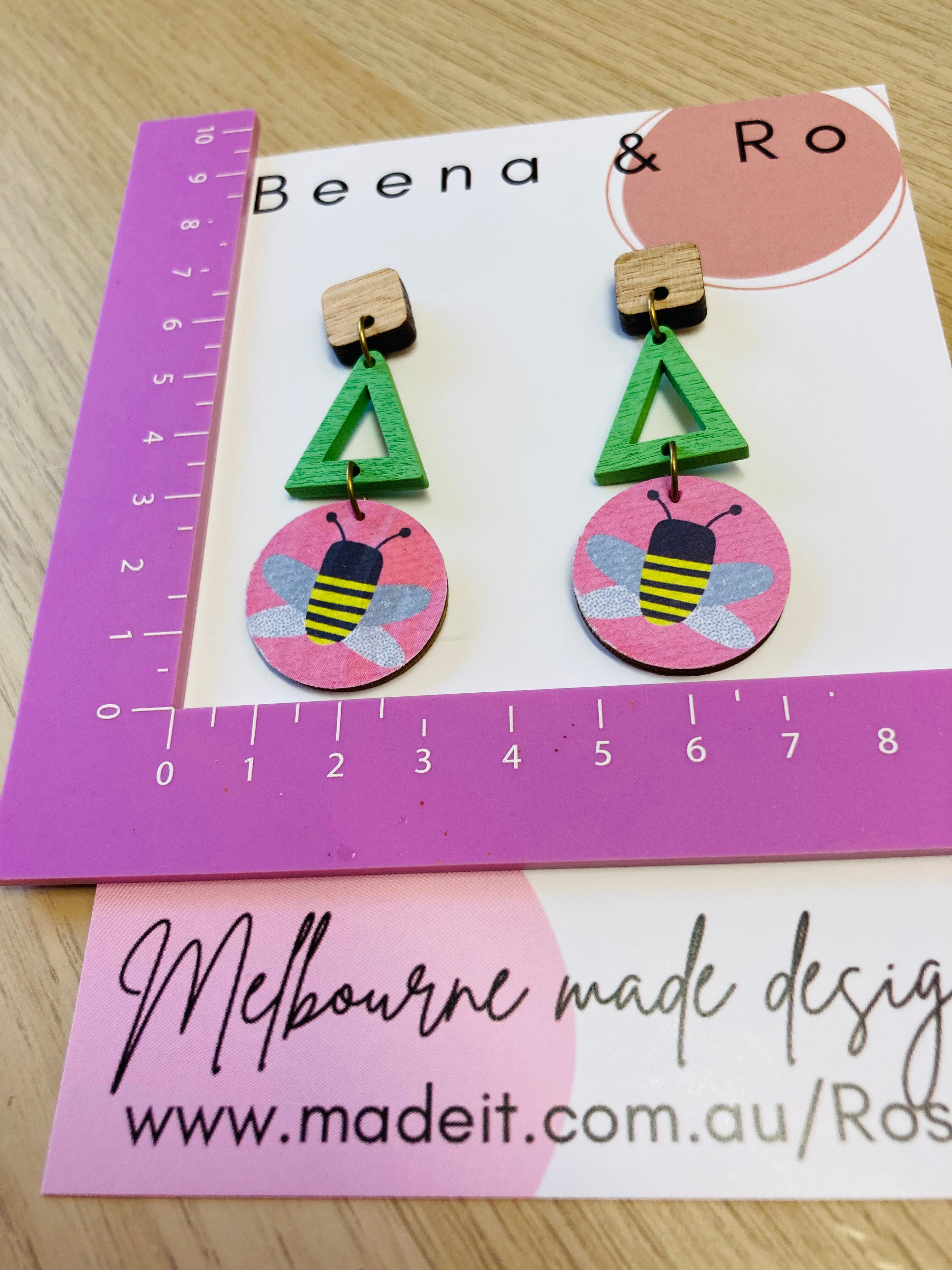 Bee happy earrings