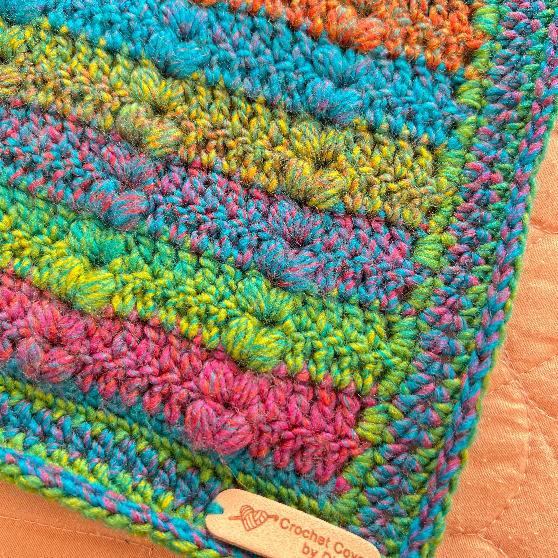 Crochet Rainbow Sherbet Blanket