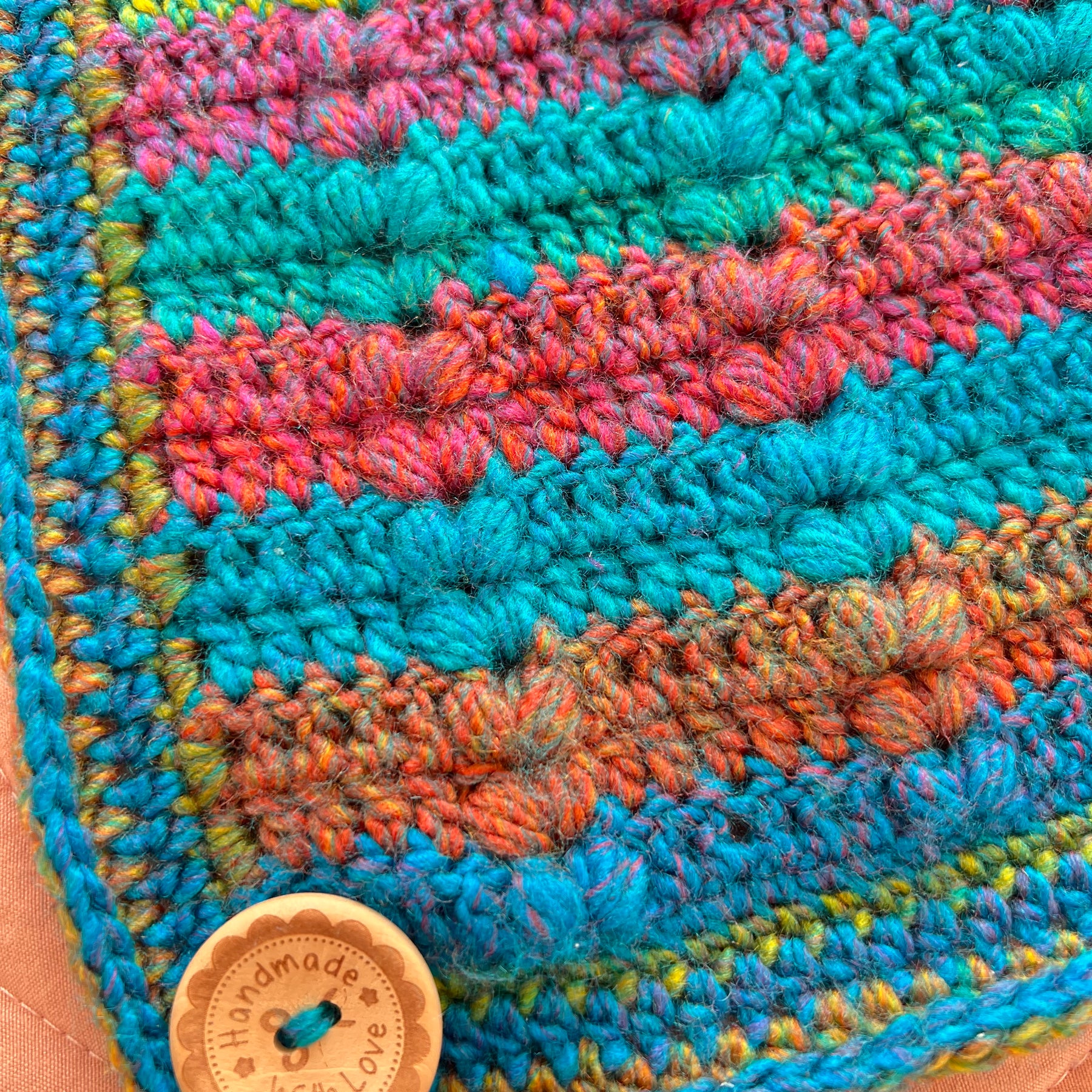 Crochet Rainbow Sherbet Blanket
