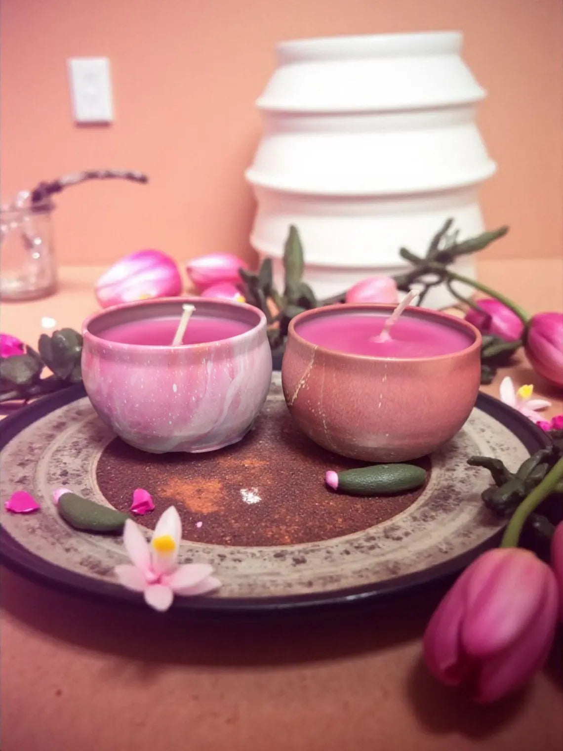Aphrodisiac Candle - Citrus & Patchouli Blend for Drip/ Massage Handpoured small