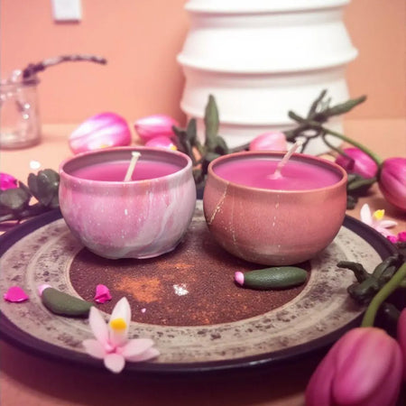 Aphrodisiac Candle - Citrus & Patchouli Blend for Drip/ Massage Handpoured small