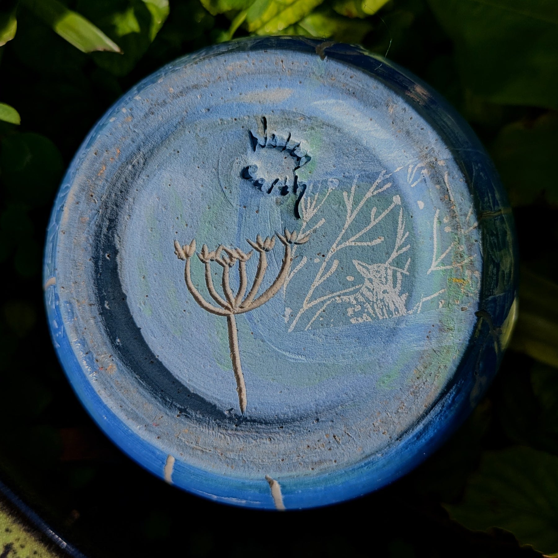 Birds In The Garden Blue cup