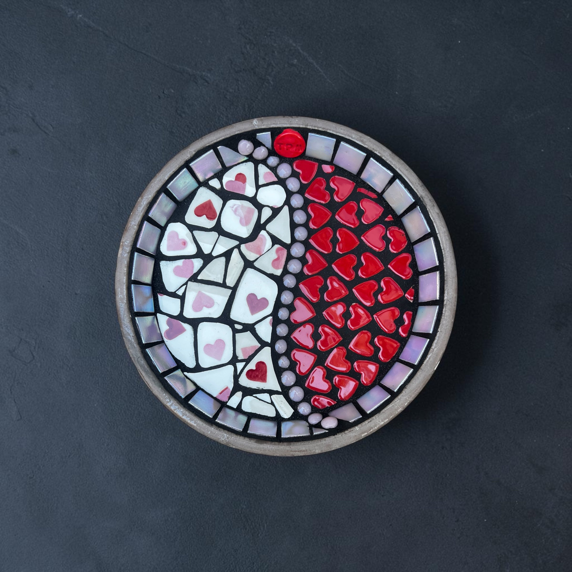 Mosaic Bee Bath.