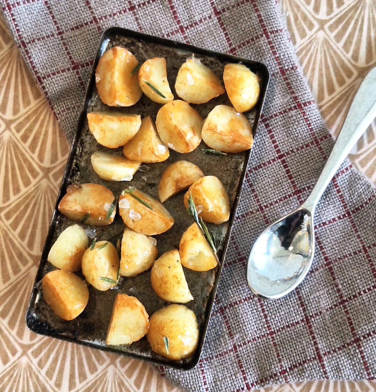 Roast Potatoes (with metal serving spoon)