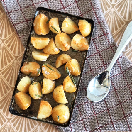 Roast Potatoes (with metal serving spoon)