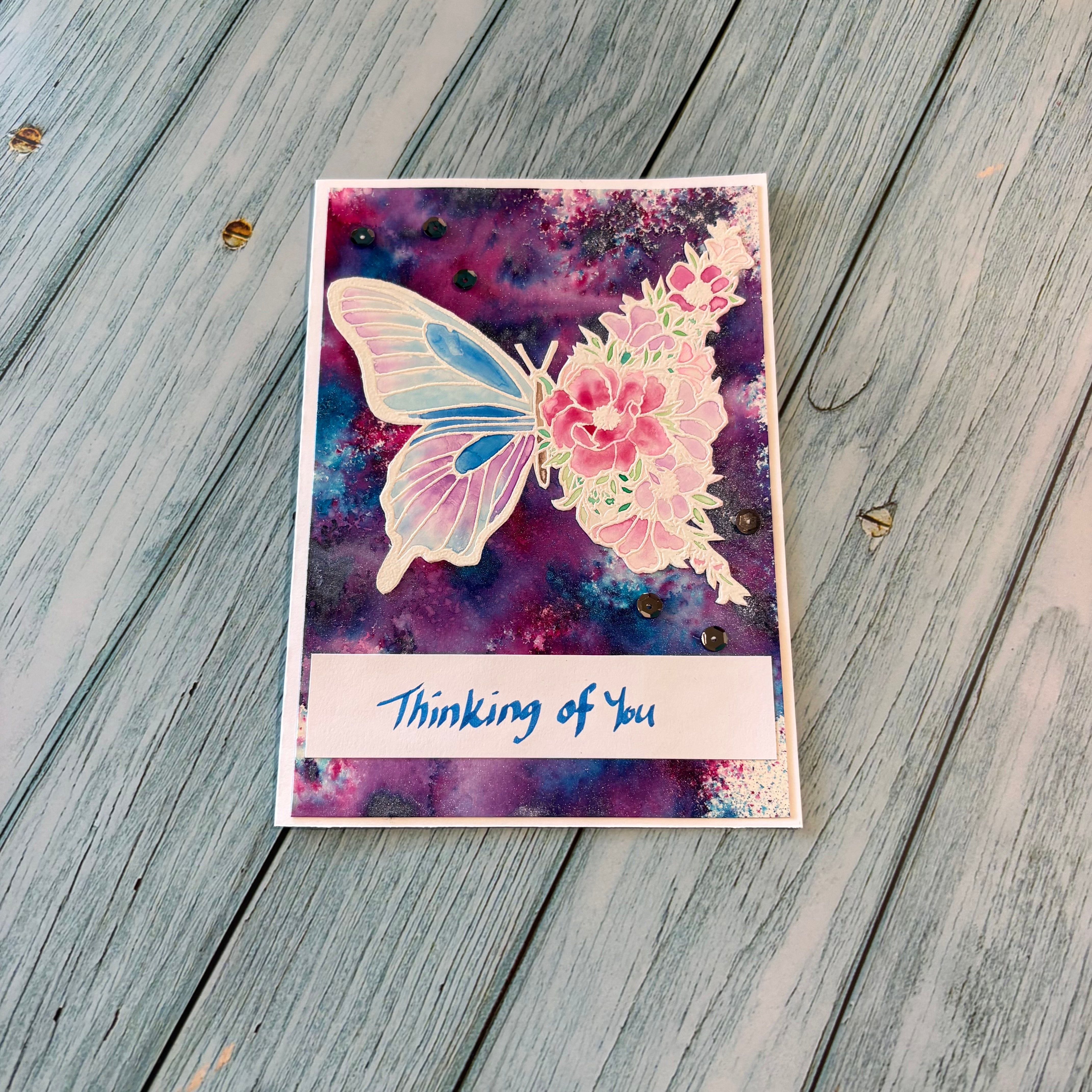 Watercolour Butterfly Greeting Card