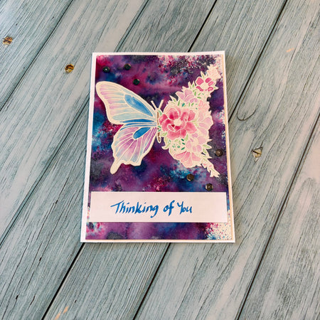 Watercolour Butterfly Greeting Card