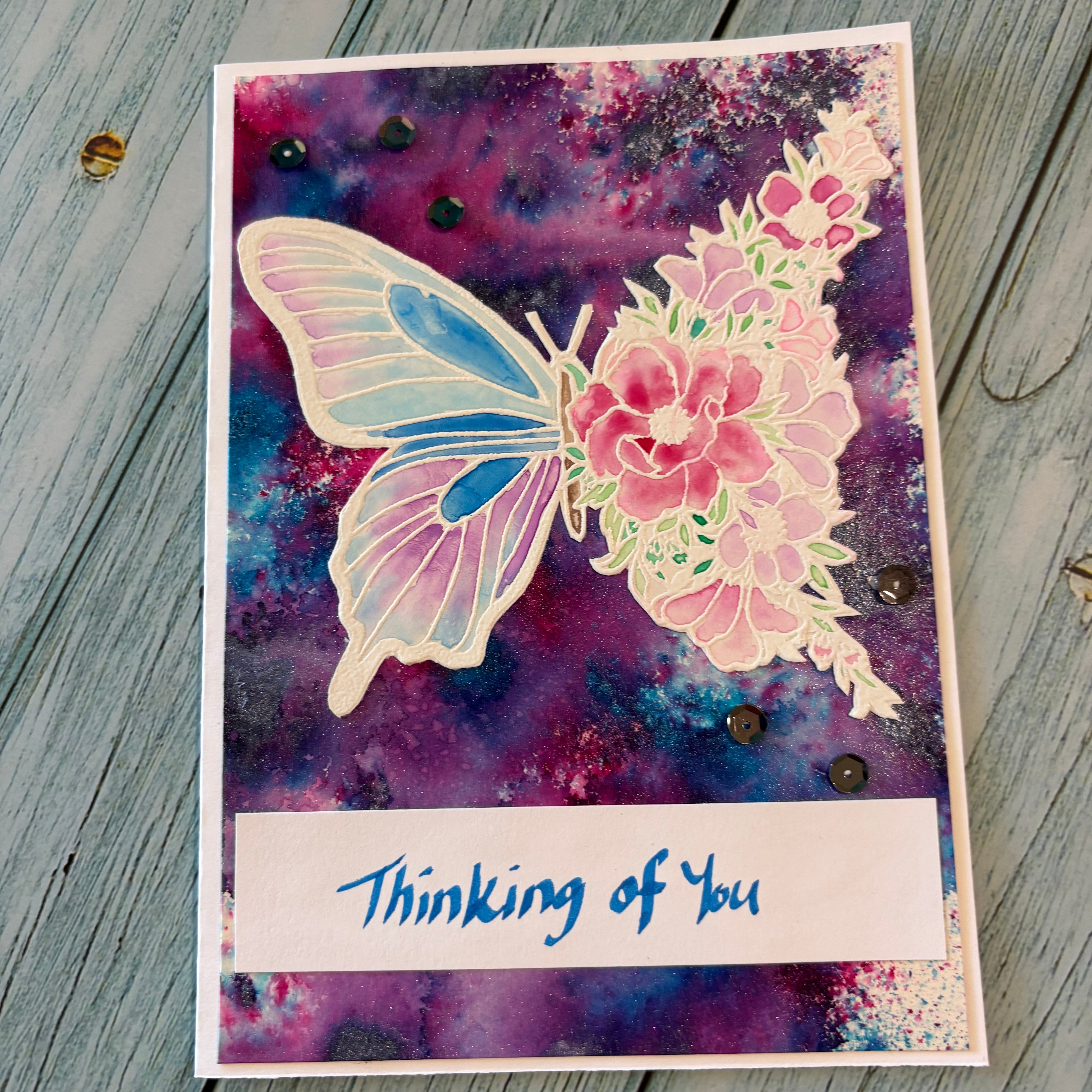 Watercolour Butterfly Greeting Card