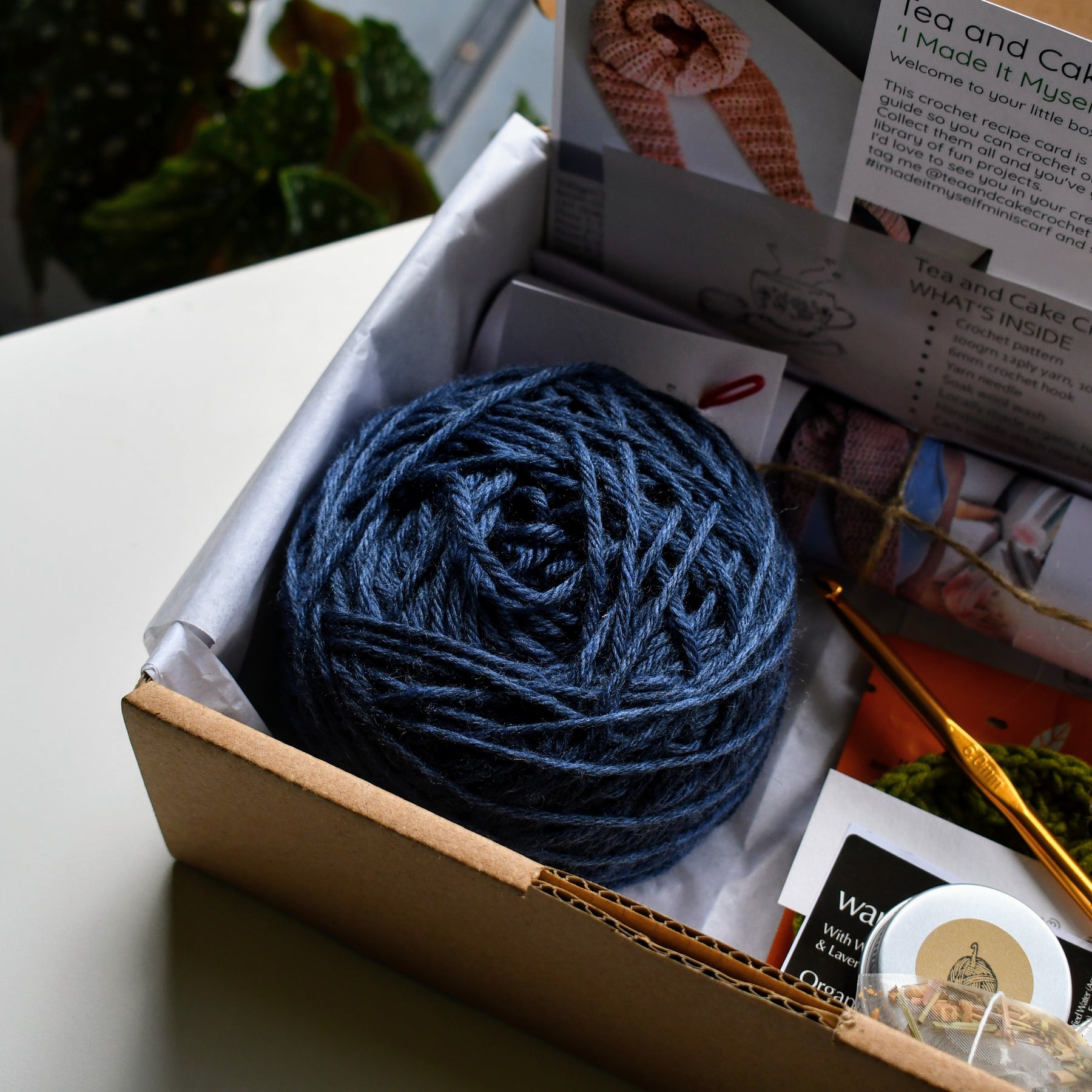 Crochet Kit DIY Beginner Friendly Fun Project Tapered Scarf Easy To Learn