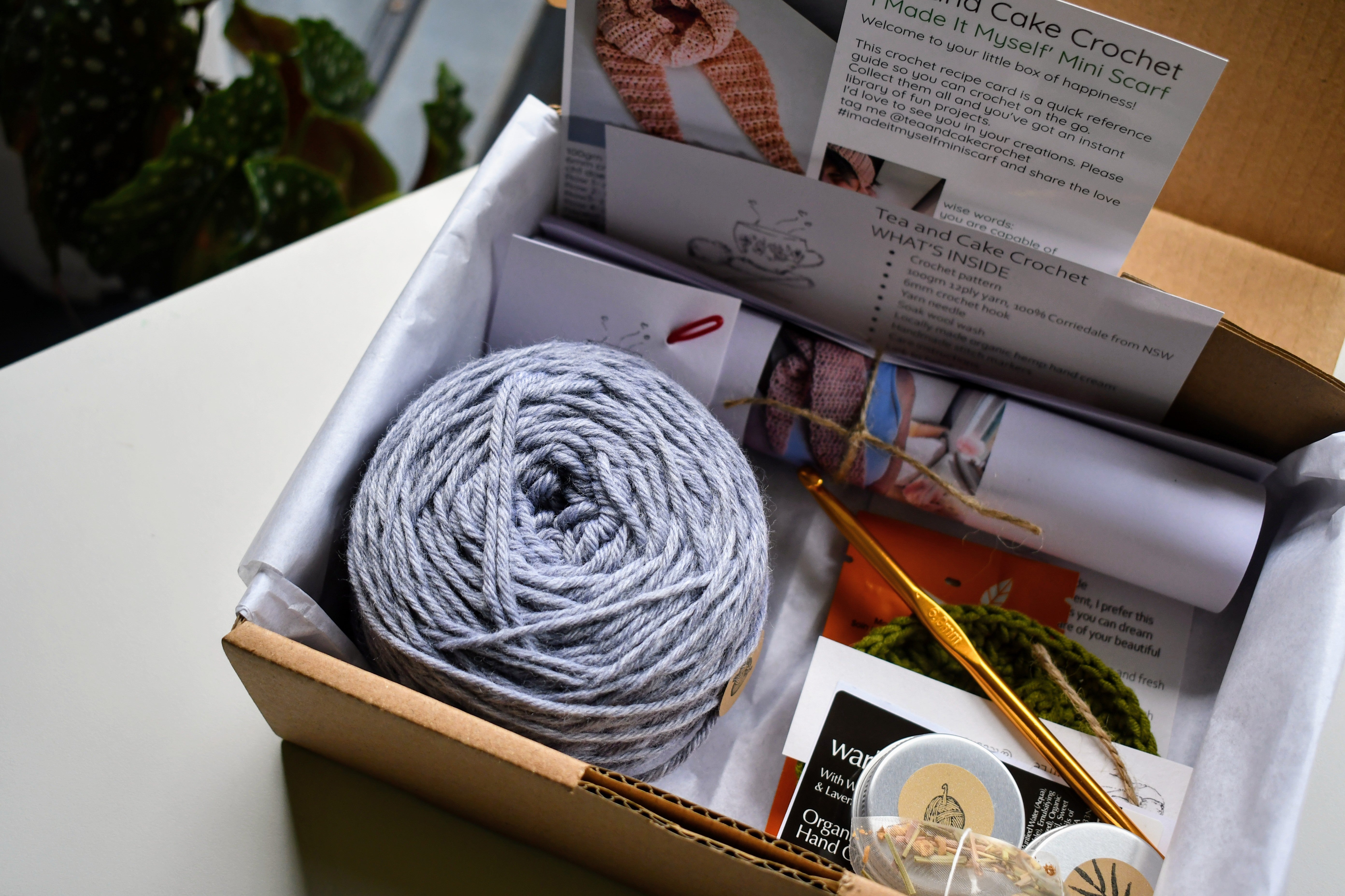 Crochet Kit DIY Beginner Friendly Fun Project Scarf Easy To Learn