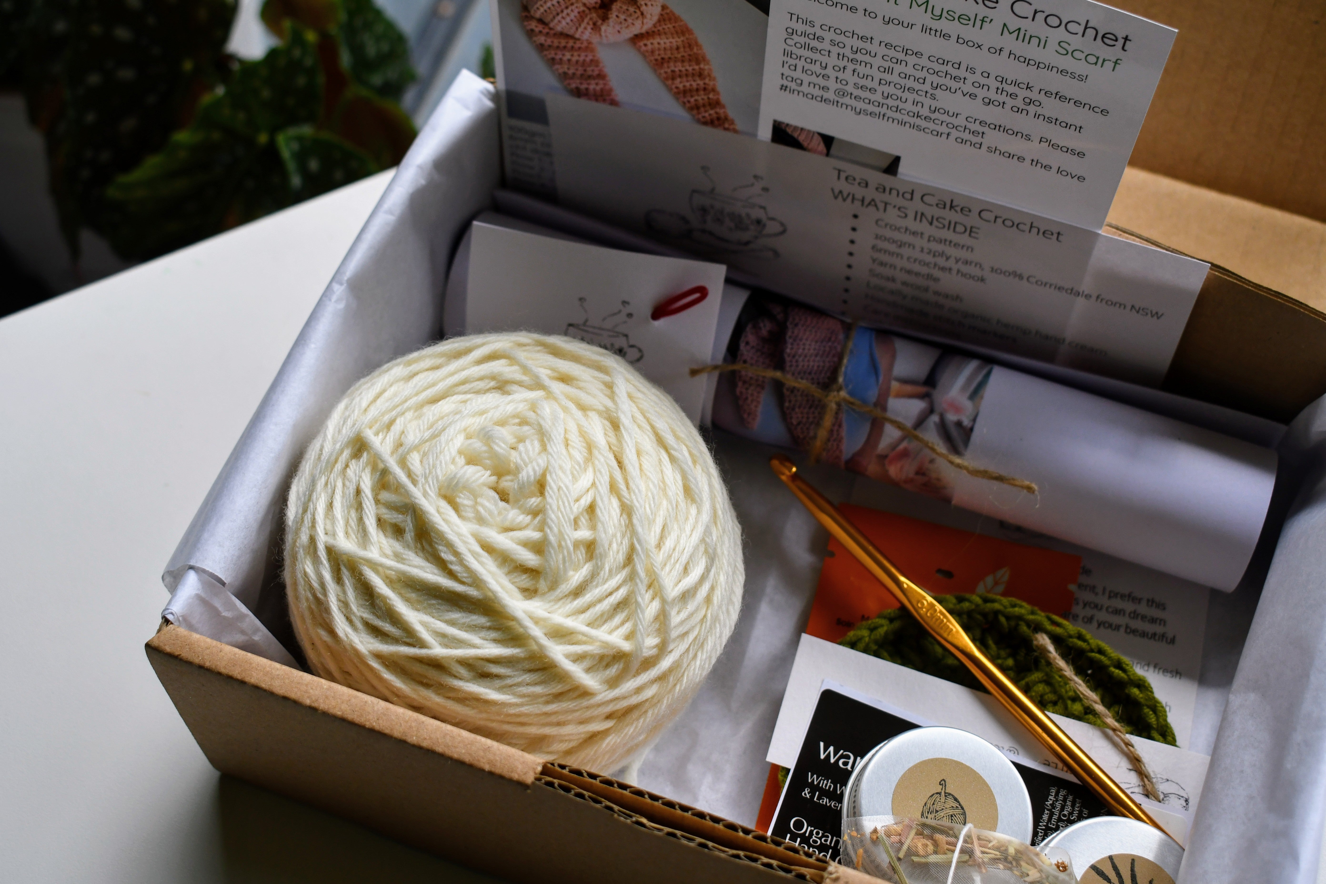 Crochet Kit DIY Beginner Friendly Fun Project Scarf Easy To Learn