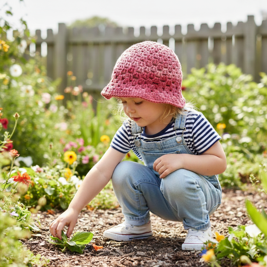 Toddler bucket hats | Various colours | Crochet | Handmade