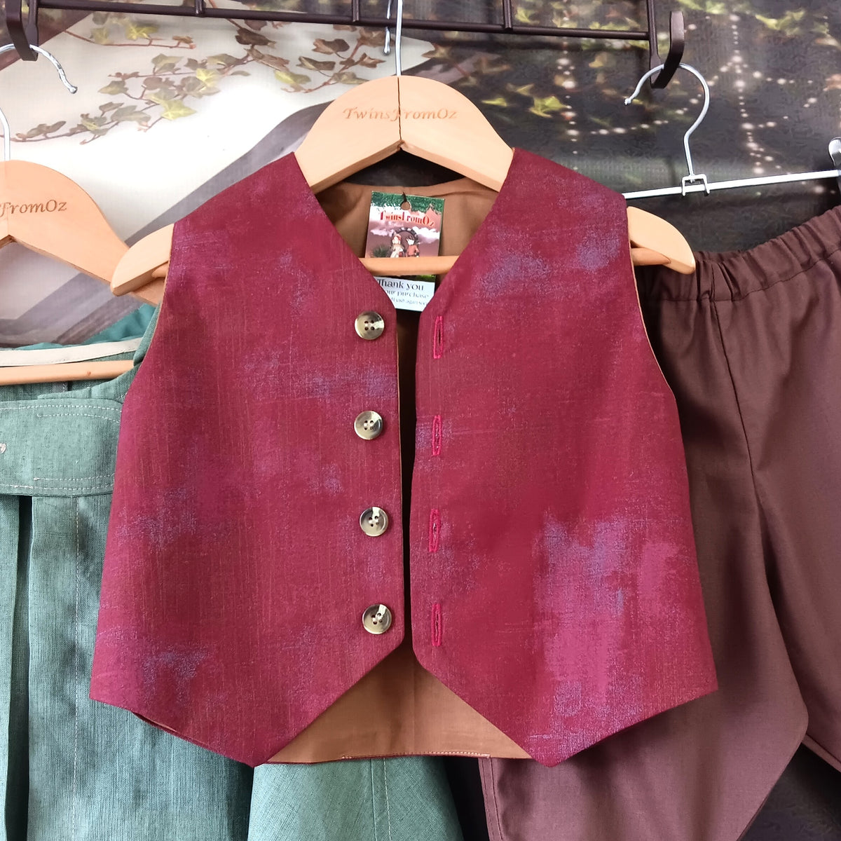 Infants Hobbit Costume: Cape, Vest, Shirt & Britches - Sizes 0-2